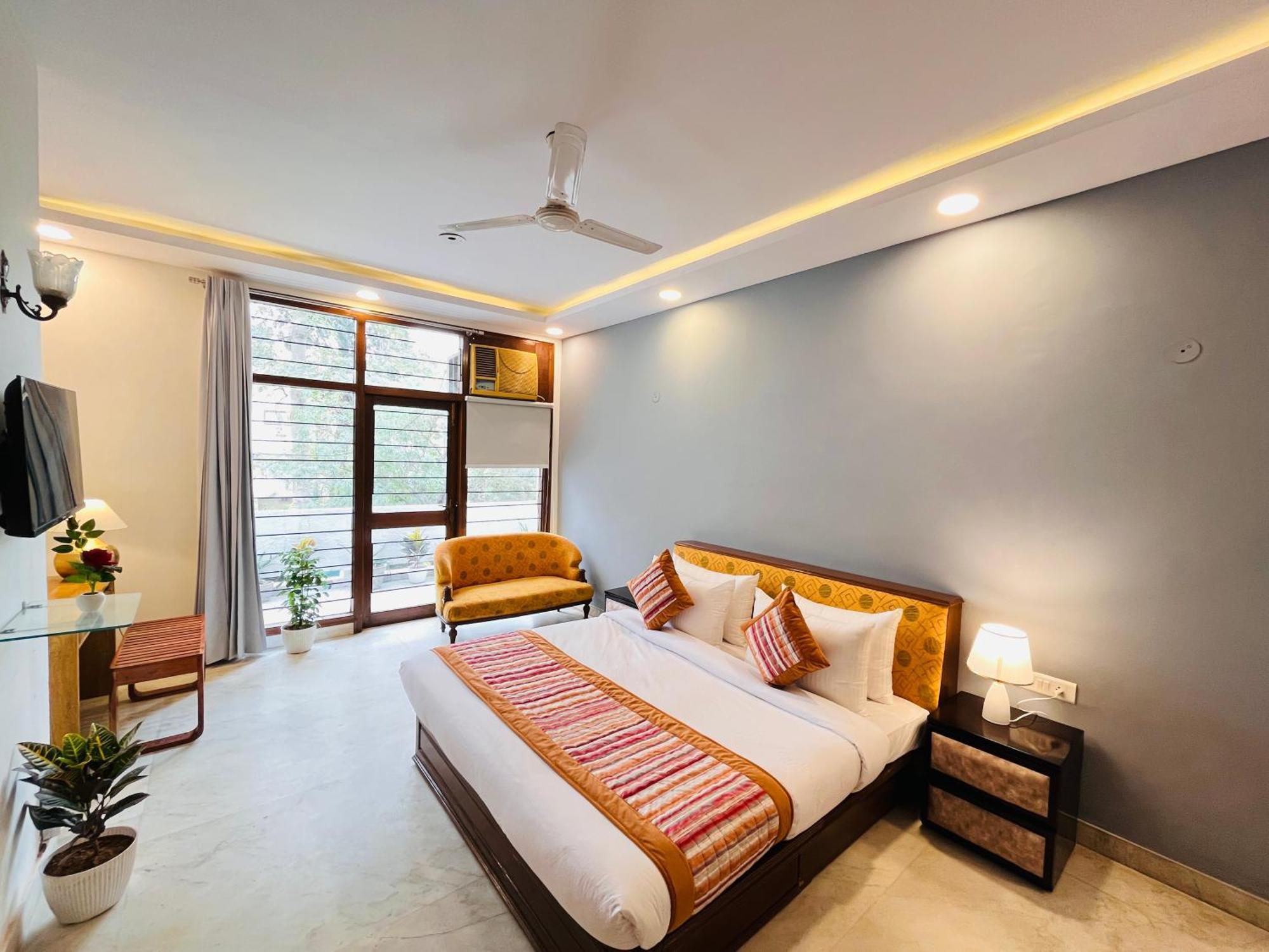 Grove Residency Hauz Khas New Delhi Couple Friendly Hotel Eksteriør billede