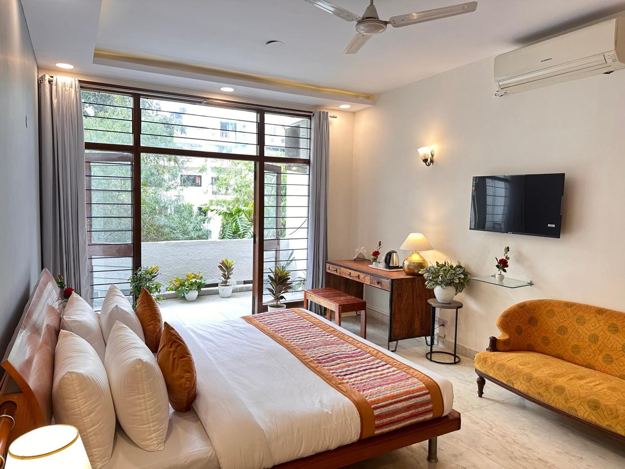 Grove Residency Hauz Khas New Delhi Couple Friendly Hotel Eksteriør billede