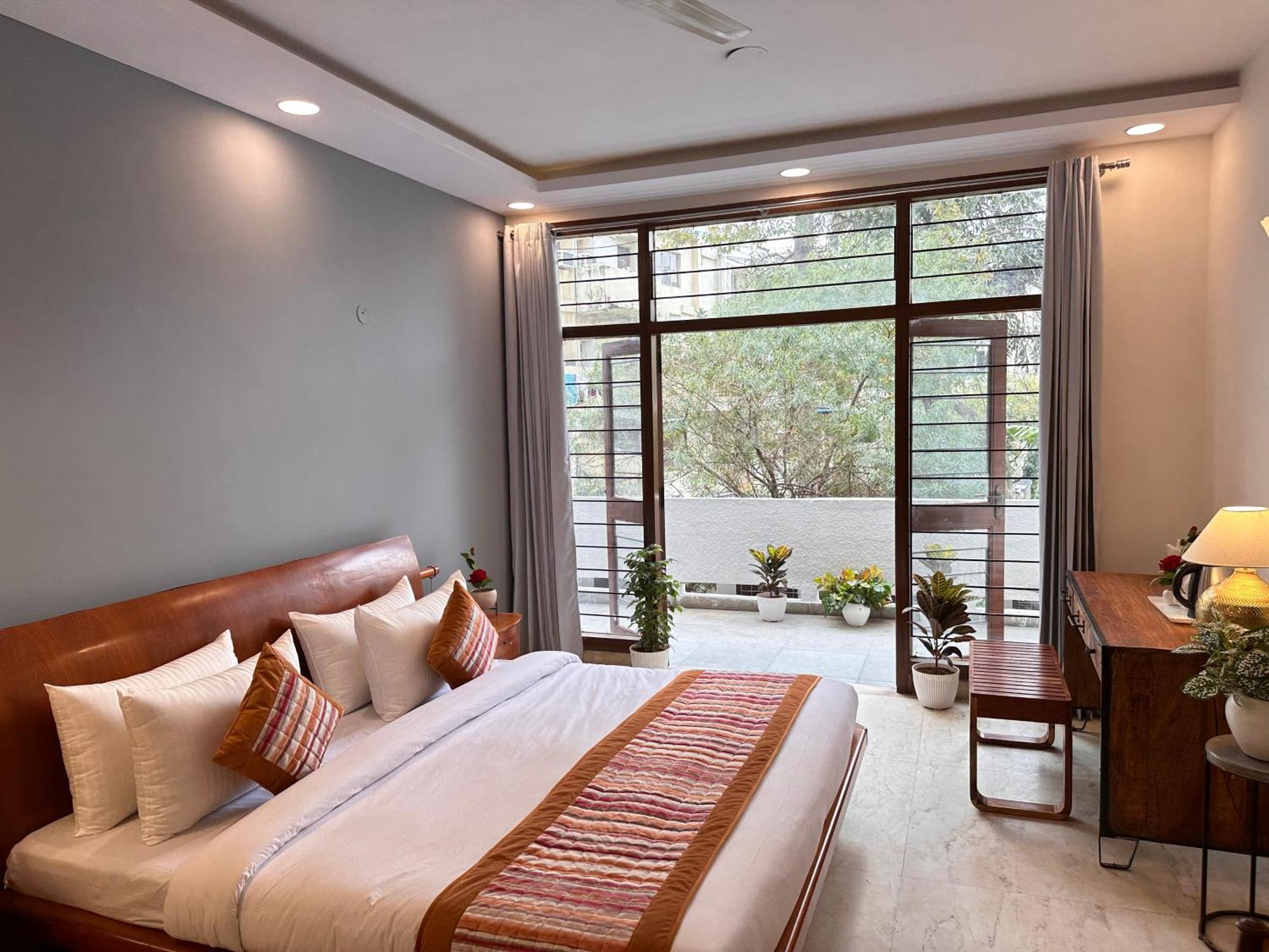 Grove Residency Hauz Khas New Delhi Couple Friendly Hotel Eksteriør billede