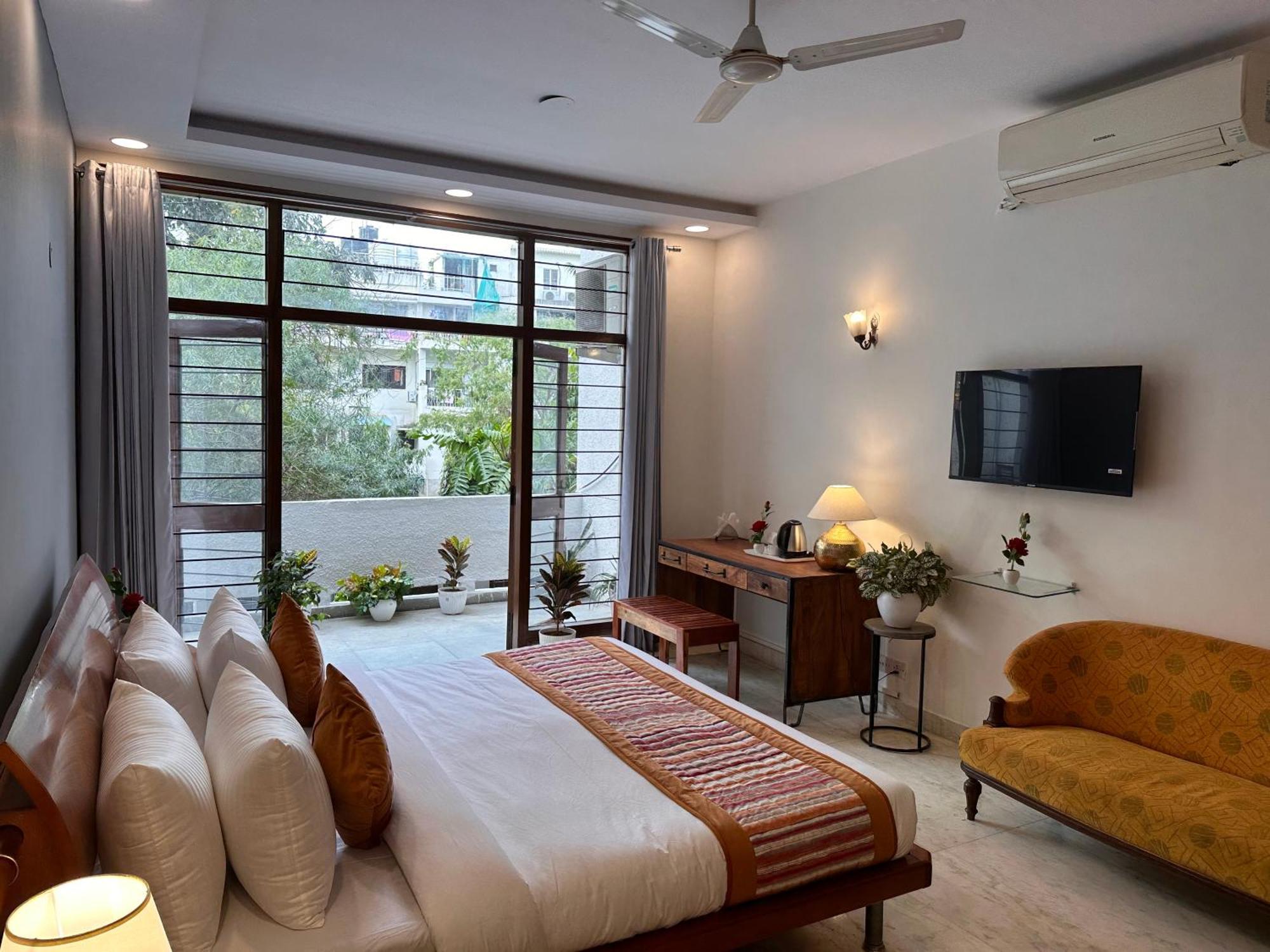 Grove Residency Hauz Khas New Delhi Couple Friendly Hotel Eksteriør billede