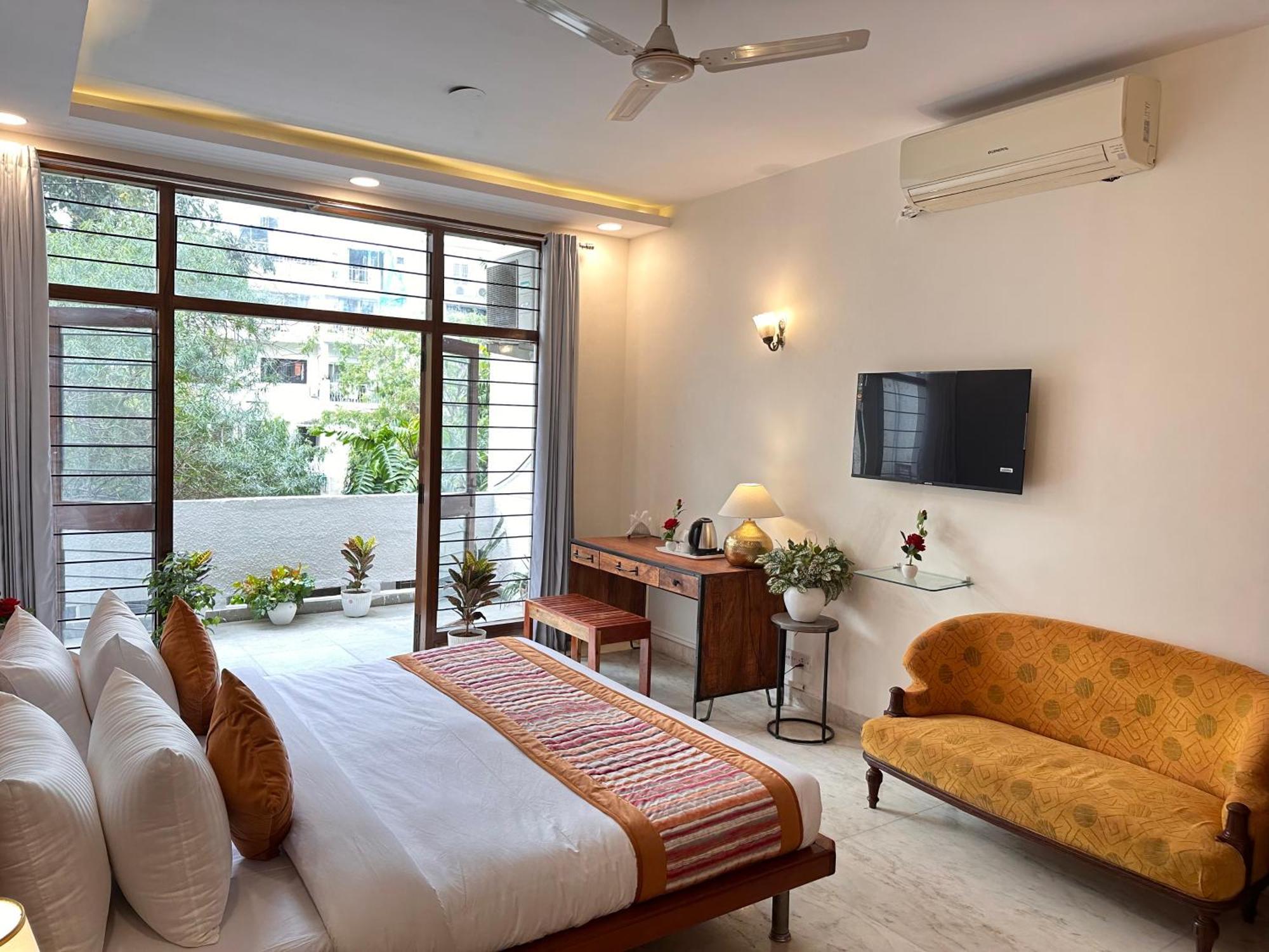 Grove Residency Hauz Khas New Delhi Couple Friendly Hotel Eksteriør billede